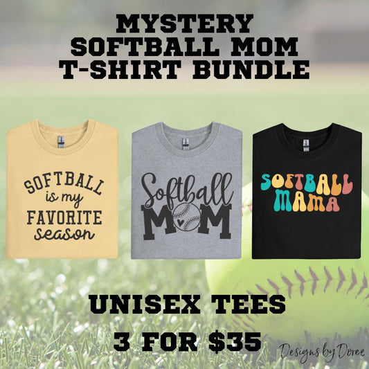 Softball Mom Mystery T-Shirt Bundle