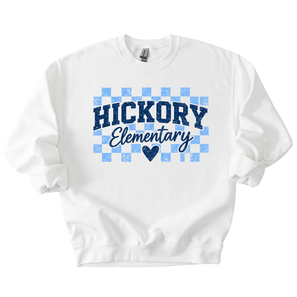 Hickory Checkered Heart Crewneck Sweatshirt