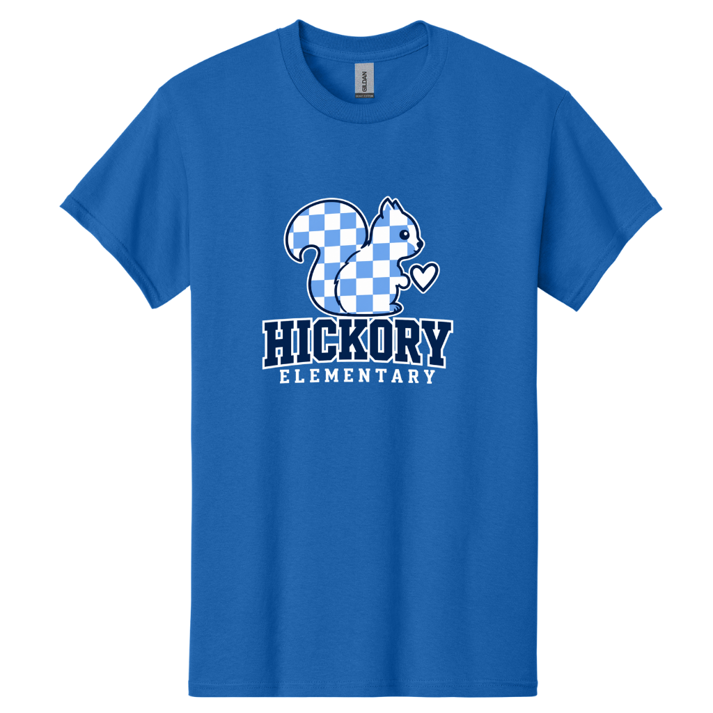 Hickory Checkered Squirrel T-Shirt