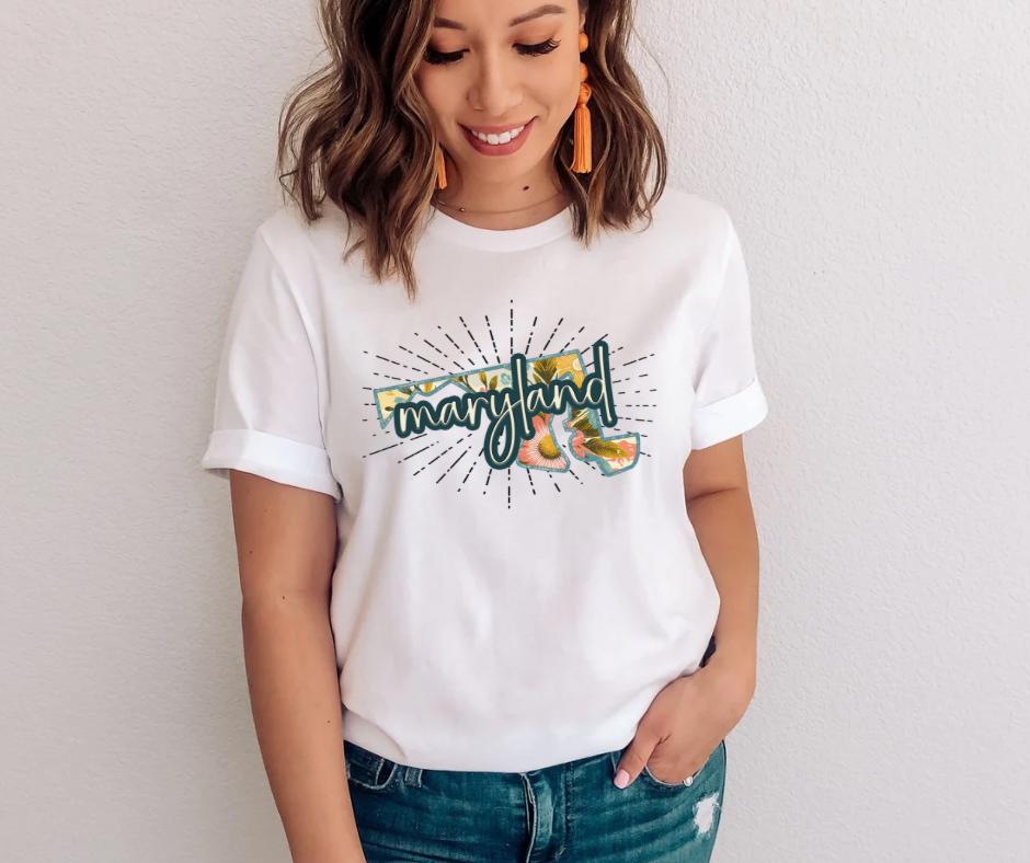 Tropical Maryland State Tee