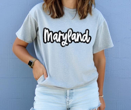 Maryland Script Tee