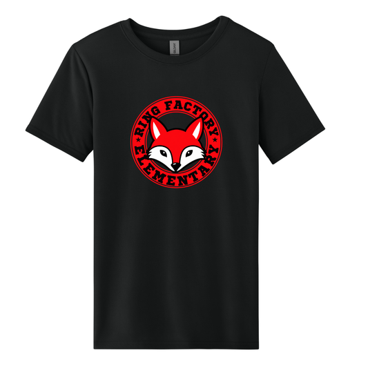 Ring Factory Elementary Fox Black T-Shirt