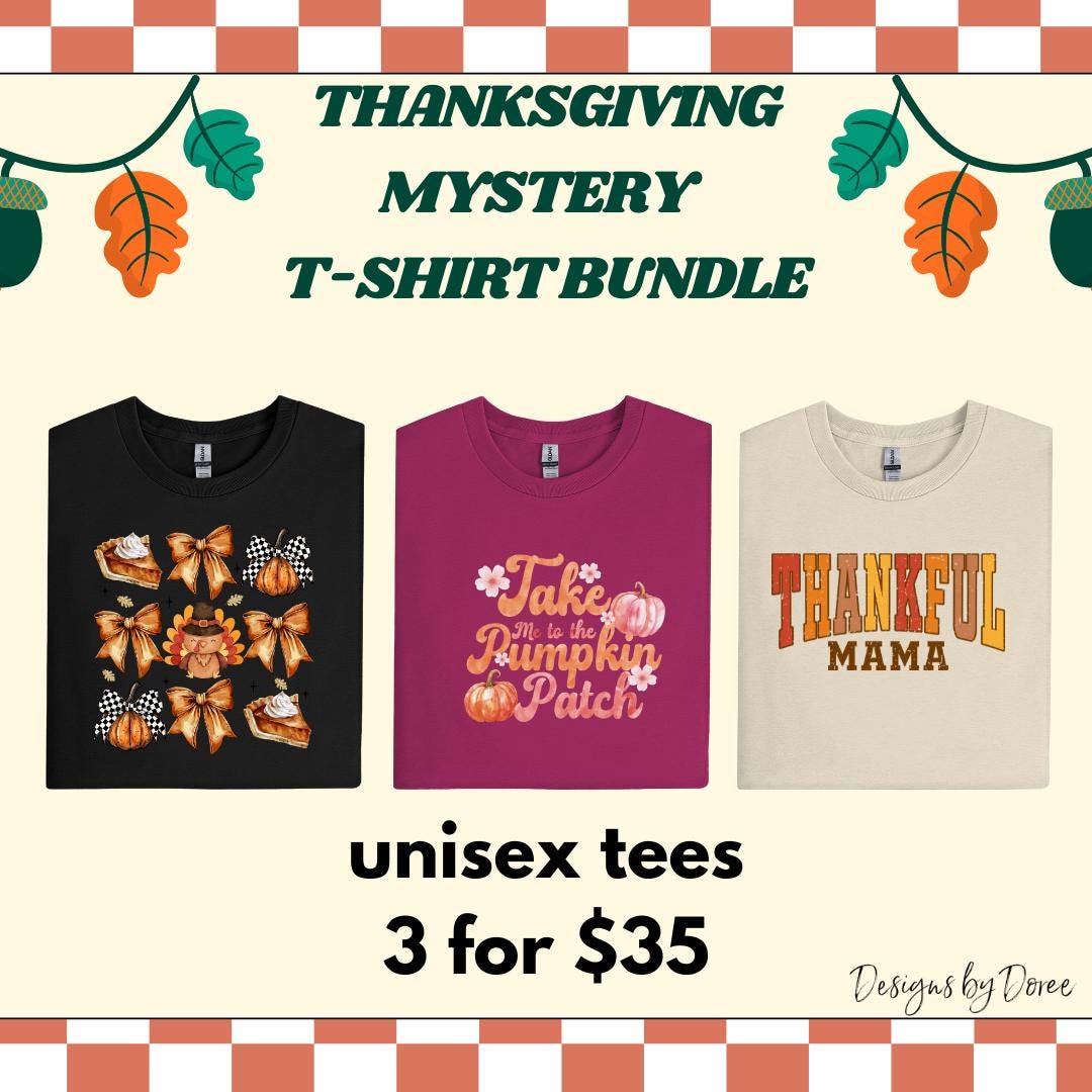 Thanksgiving Mystery T-shirt Bundle