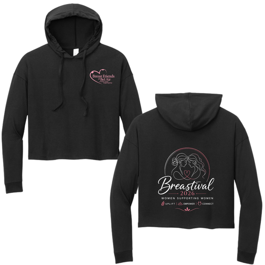 BFBA Breastival 2026 Long Sleeve Crop with Hood
