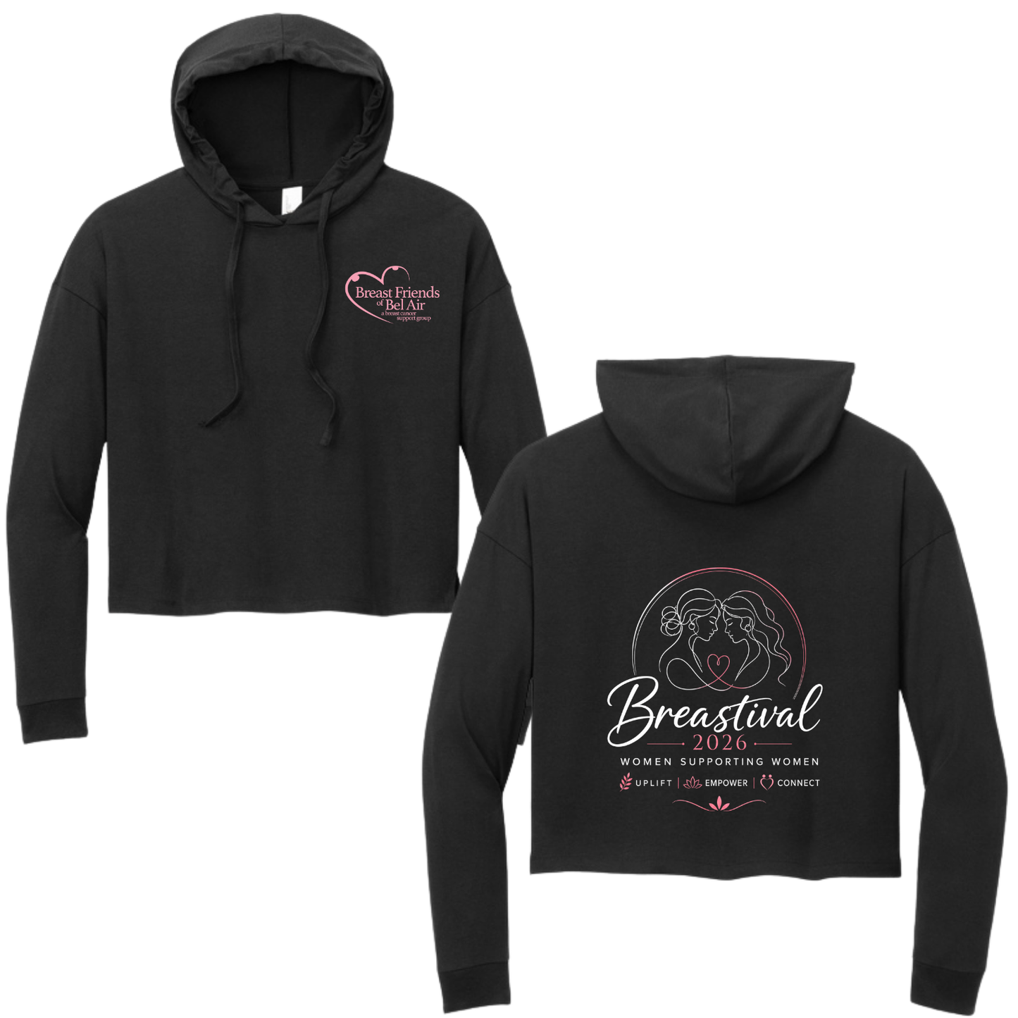 BFBA Breastival 2026 Long Sleeve Crop with Hood