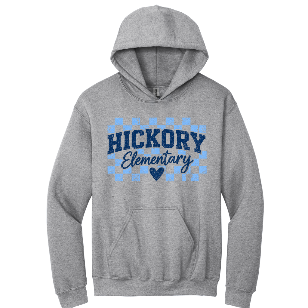 Hickory Checkered Heart Hoodie