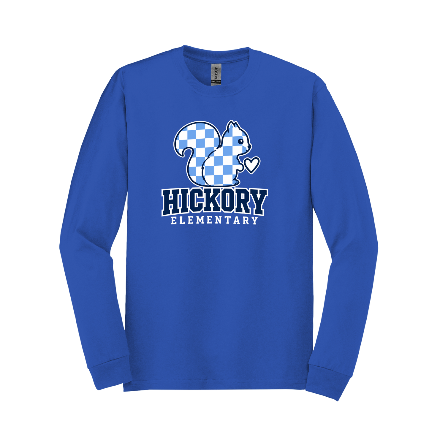 Hickory Checkered Squirrel Long Sleeve Shirt
