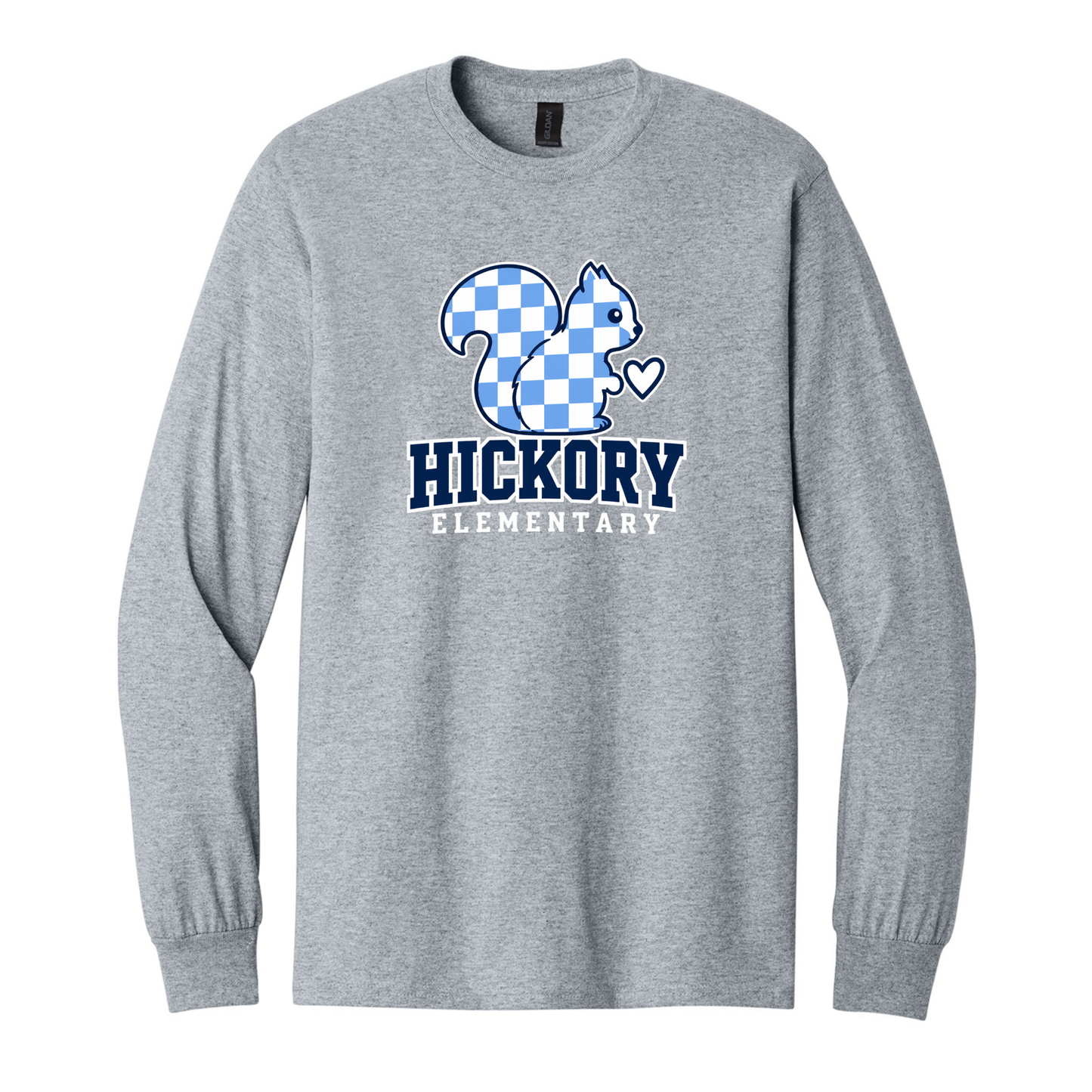 Hickory Checkered Squirrel Long Sleeve Shirt