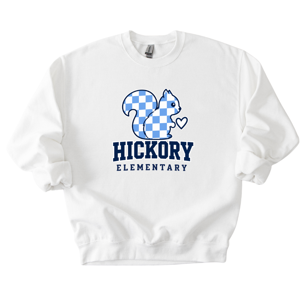 Hickory Checkered Squirrel Crewneck Sweatshirt