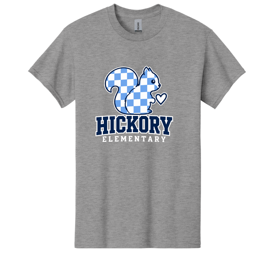 Hickory Checkered Squirrel T-Shirt