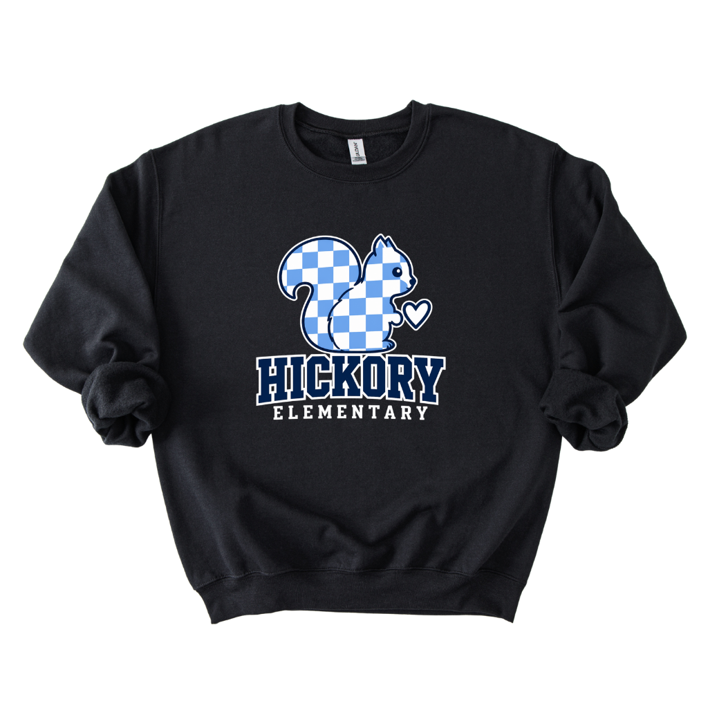 Hickory Checkered Squirrel Crewneck Sweatshirt