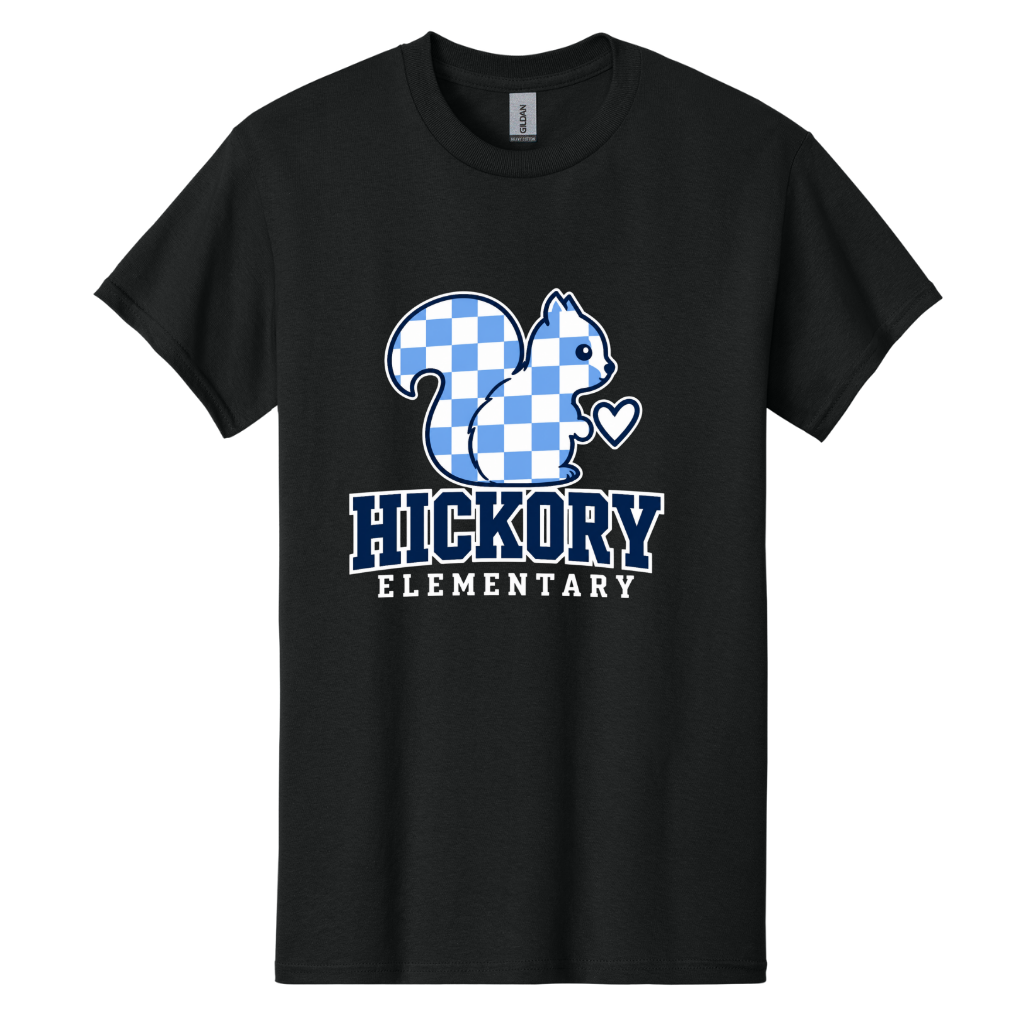 Hickory Checkered Squirrel T-Shirt